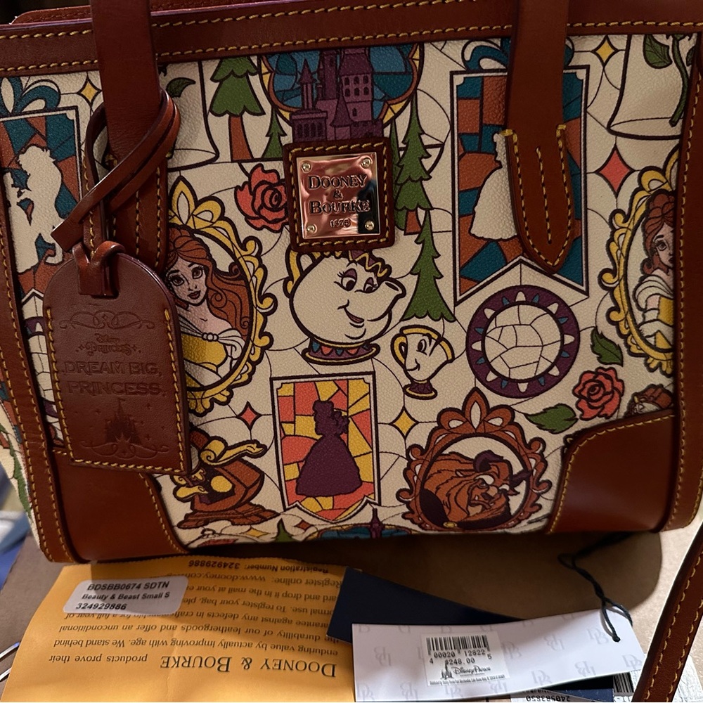 Dooney & Bourke Disney Beauty and the Beast Satchel Shopper